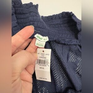 AERIE navy blue lacy pants NWT size XL